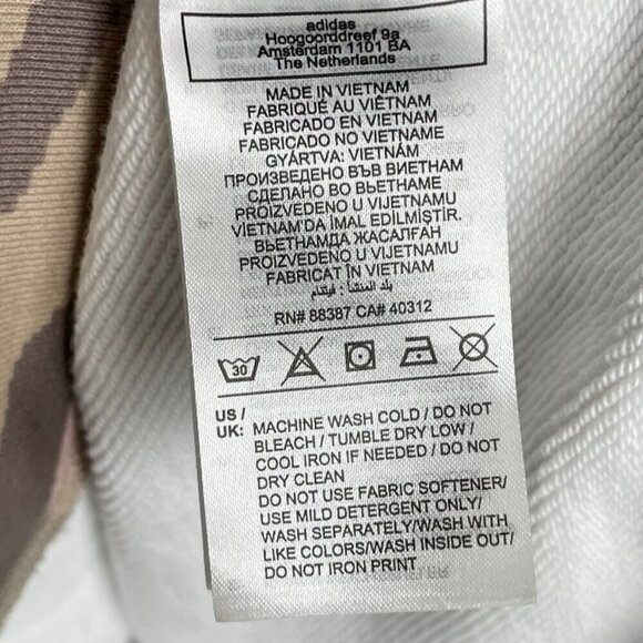 ADIDAS STELLA MCCARTNEY Collab Zebra Pink Brown 100% Organic Cotton Women Small - Picture 6 of 11